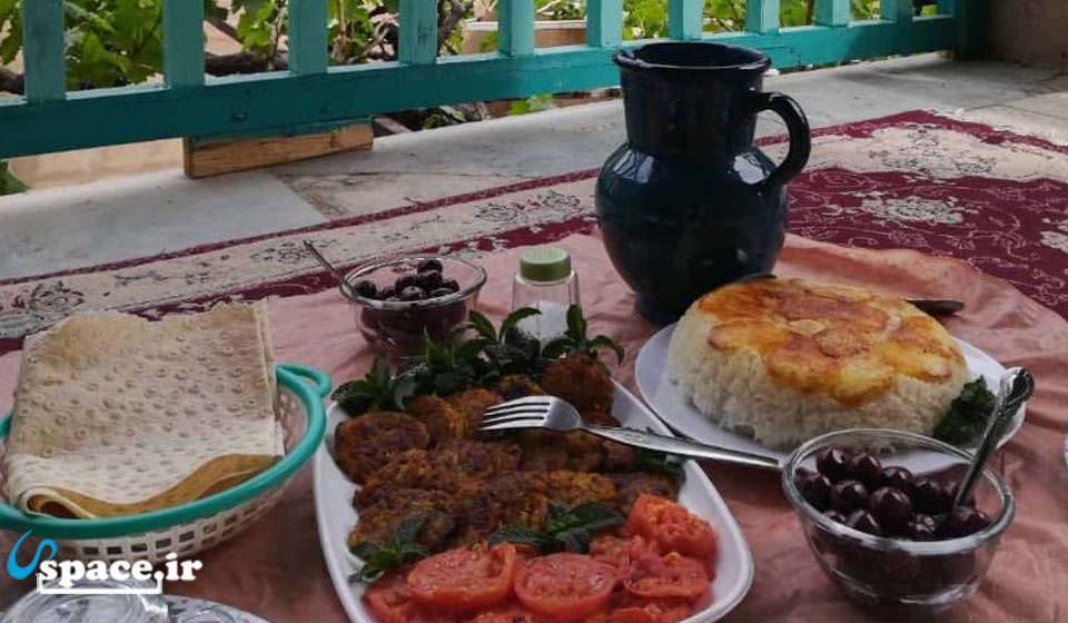 غذای لذیذ اقامتگاه بوم گردی کابوک - سنندج - روستای دولاب